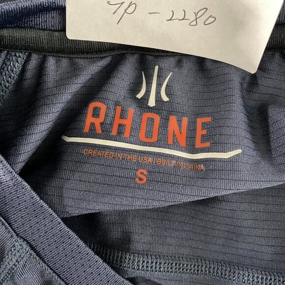 Rhone T-Shirt Tee Small Men's Health Blue Short Sleeve Crewneck TP-2280 - Picture 7 of 9